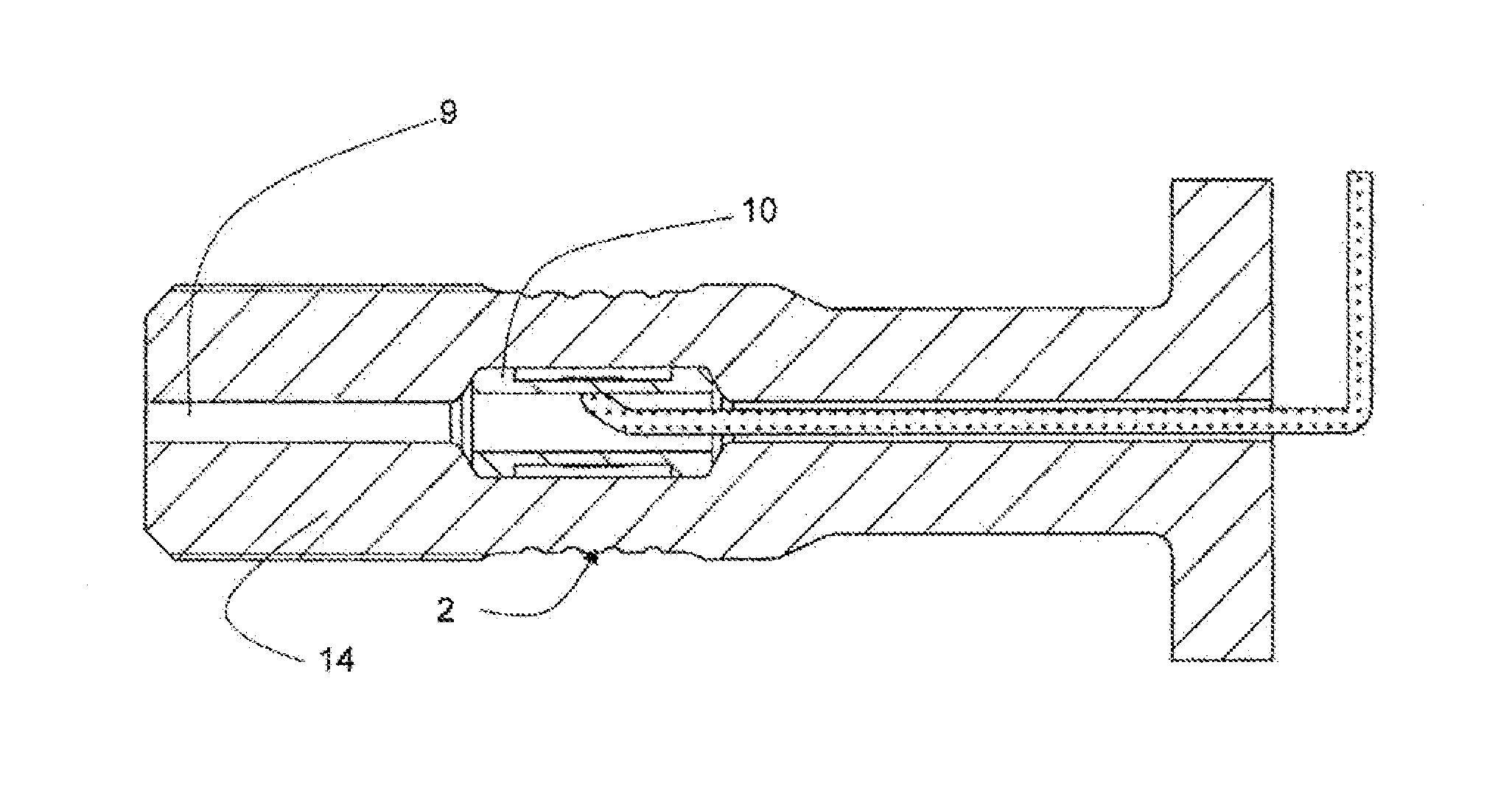 Sensor-containing connection element and manufacturing method