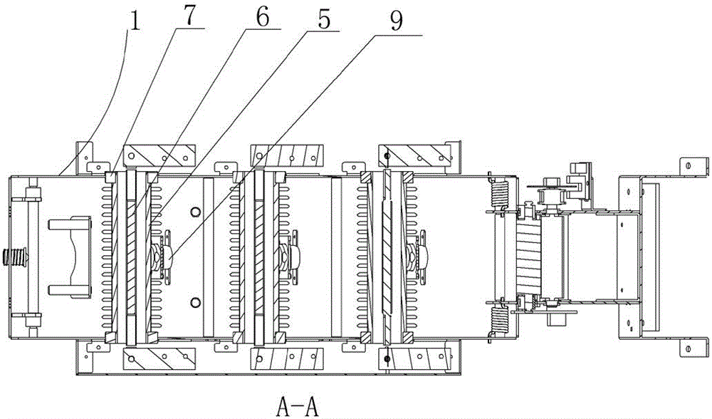 Erasing mechanism of visual card erasing machine