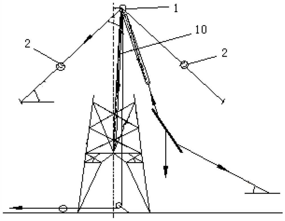 Alarm system and alarm method for derrick tower assembling system