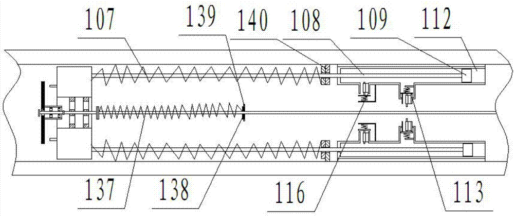 Large piston fast-reset device of high pressure water suction pump