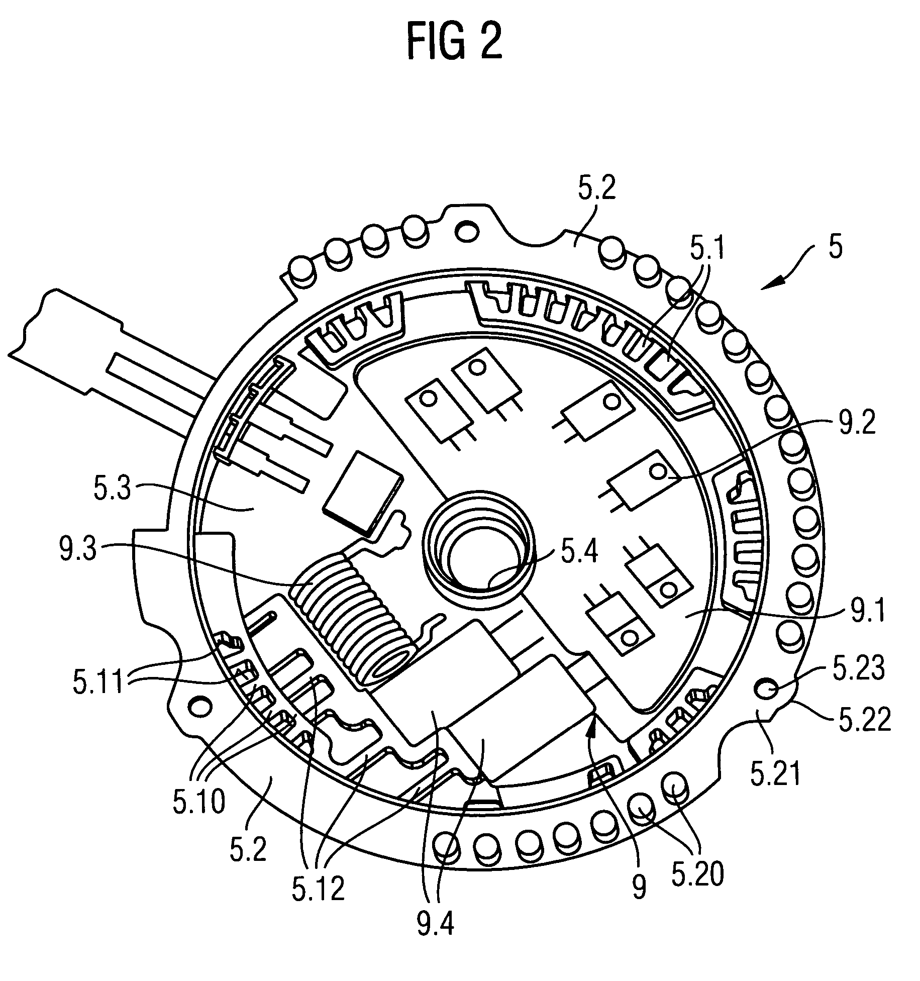 Cooling fan with electric motor