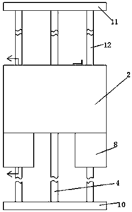 A height-adjustable landscape platform equipment