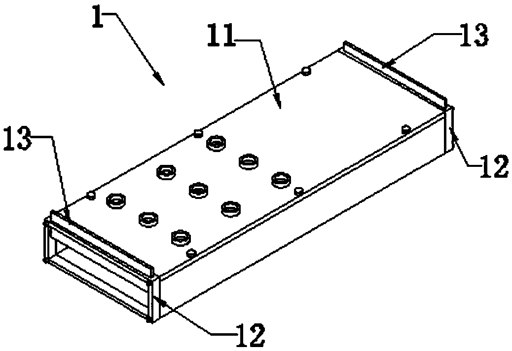 Fibre-reinforced composite material impregnation system as well as resin fibre mixing mould thereof and application thereof