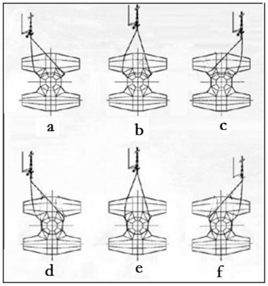 Underwater visual Core-Loc block installation monitoring method