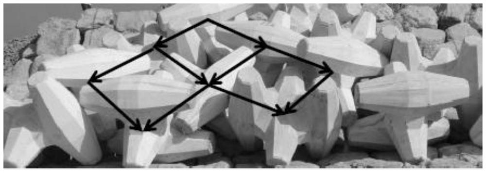 Underwater visual Core-Loc block installation monitoring method