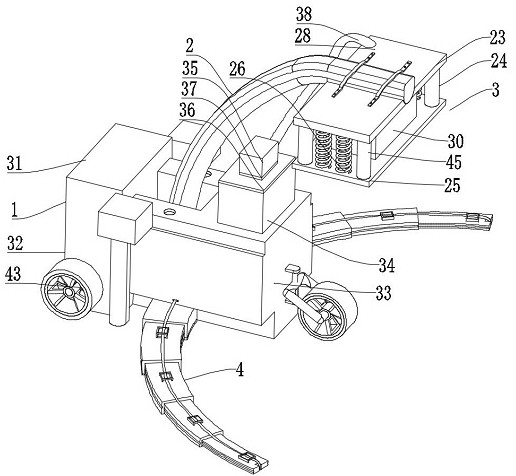 Anisotropic qualitative change type fixed-point regulation and control portable surveying and mapping vehicle