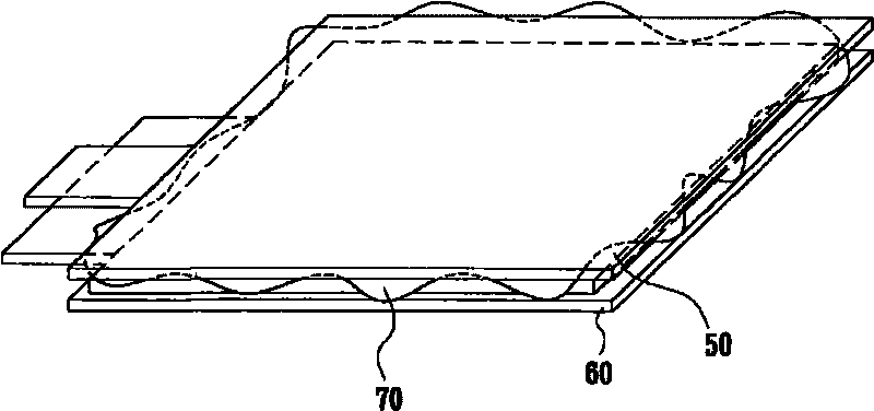 Glue overflow-preventing device and baseplate-laminating method using same