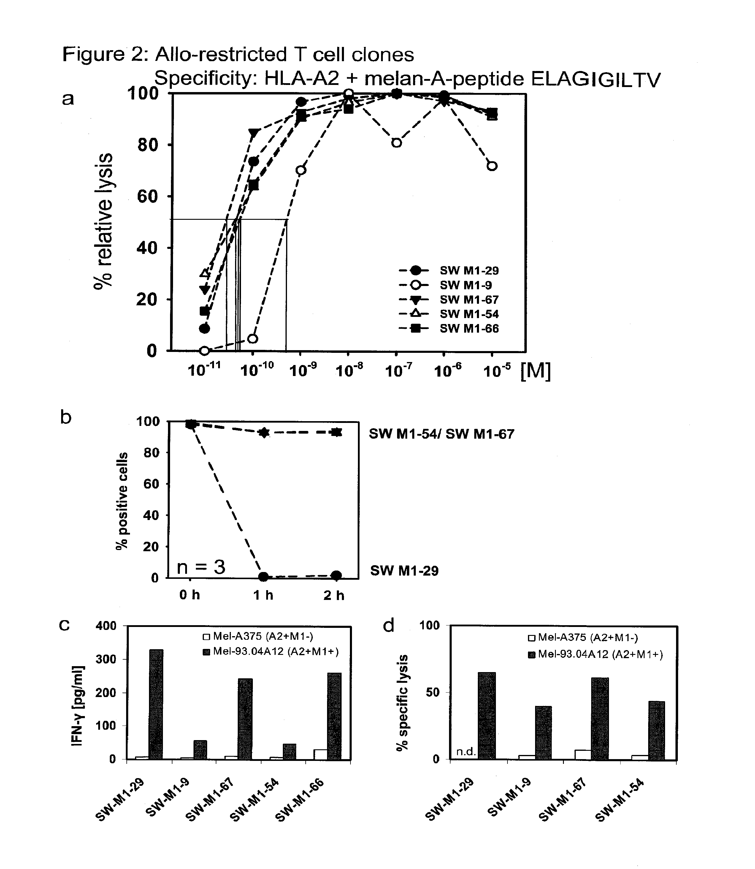 Repertoire of allo-restricted peptide-specific t cell receptor sequences and use thereof