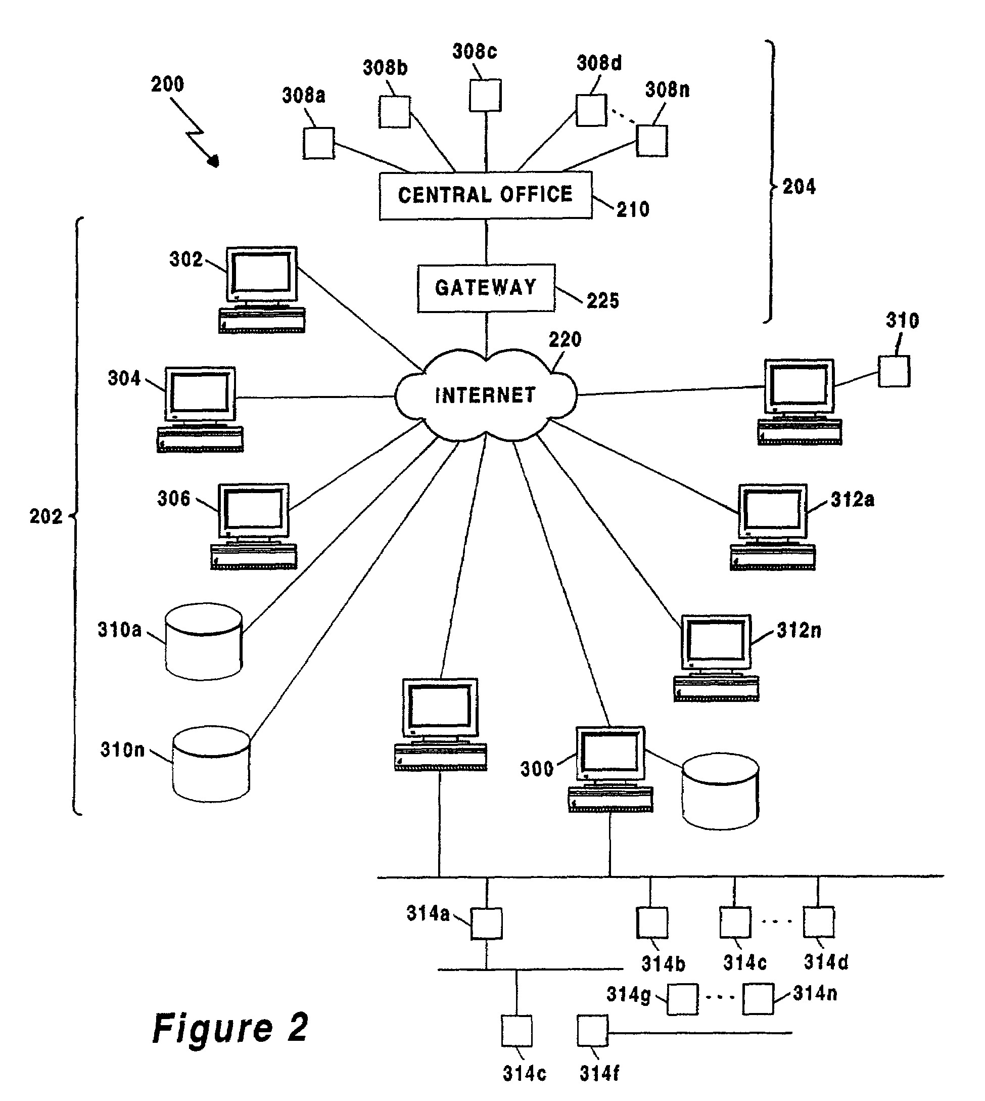 Method and apparatus for maintaining the status of objects in computer networks using virtual state machines