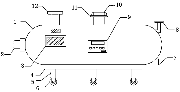 Industrial sludge processing device