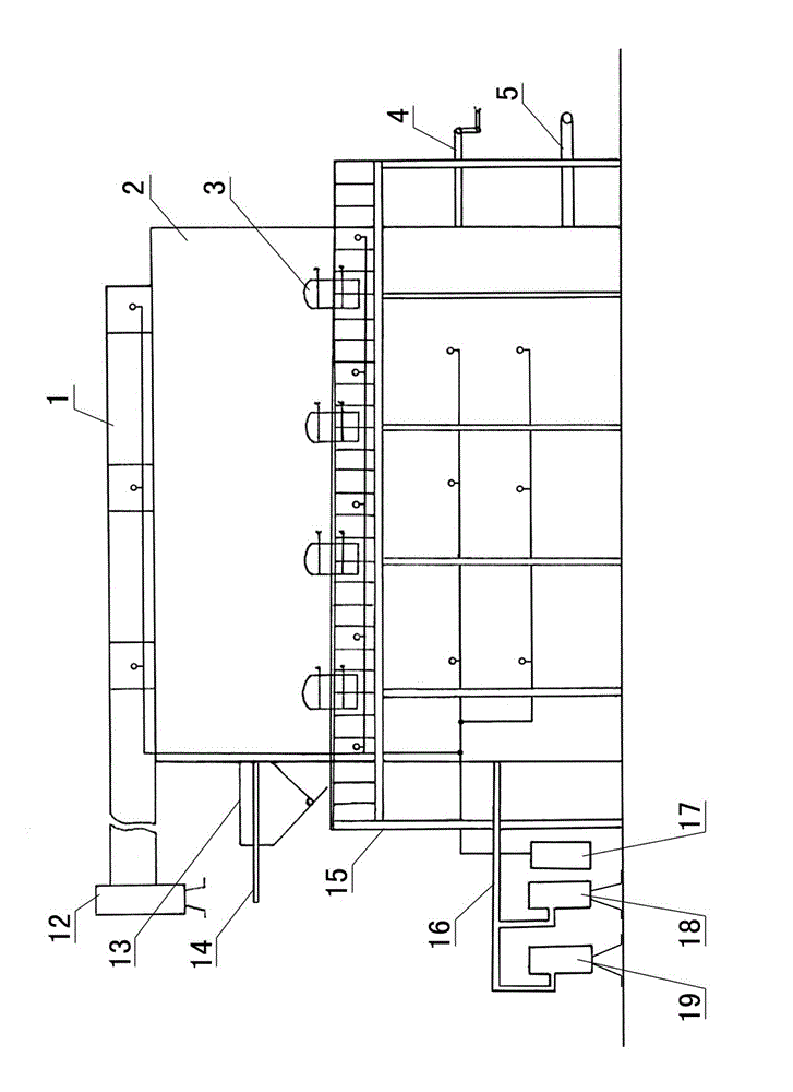 Mechanical navajoite roasting shaft kiln and roasting method