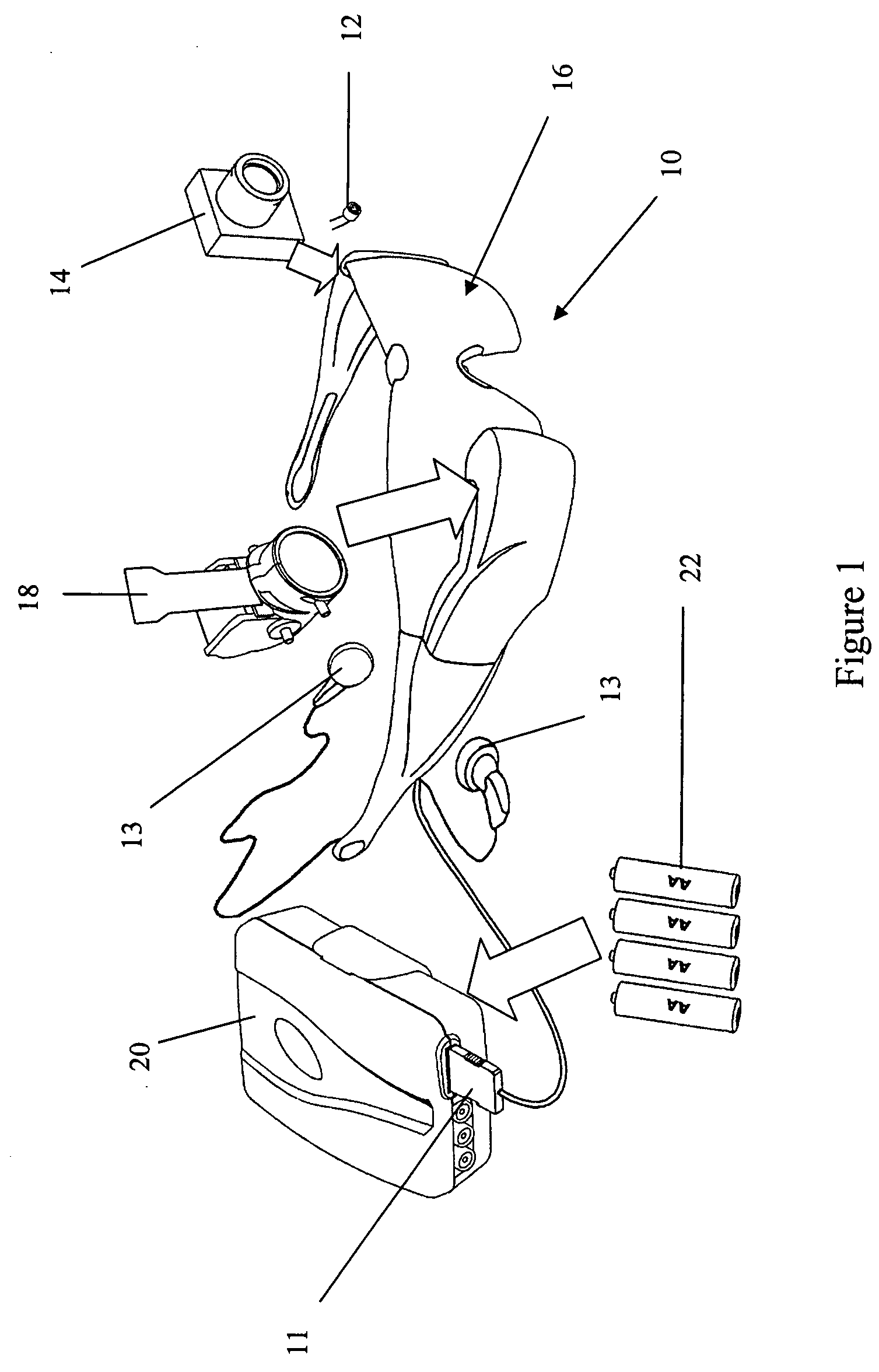 Face-mounted apparatus having spectacles and a video display integrated into the spectacles