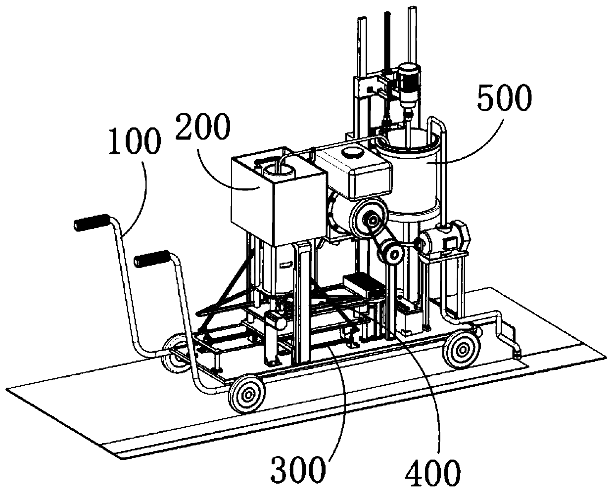 Method for automatically replacing luminous paint bucket of cold spray marking machine