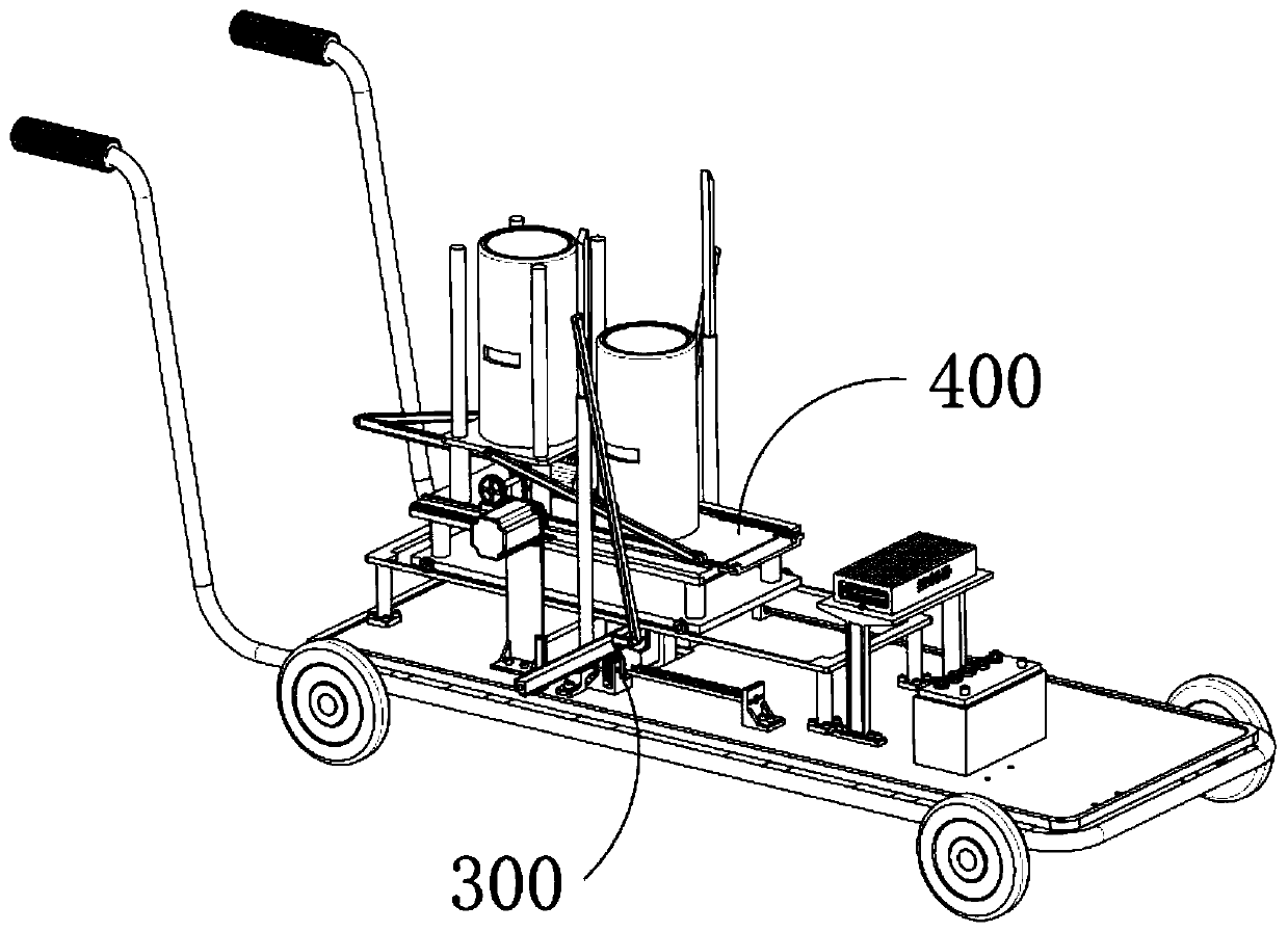 Method for automatically replacing luminous paint bucket of cold spray marking machine