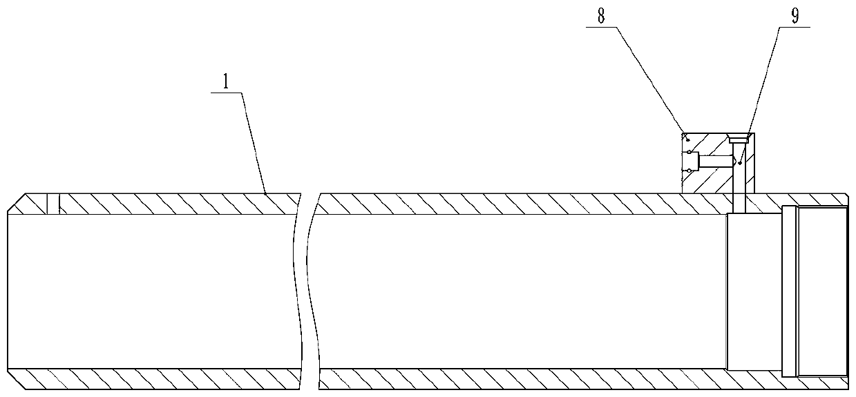 Machining method and machining tool for hydraulic cylinder barrel with joint seat