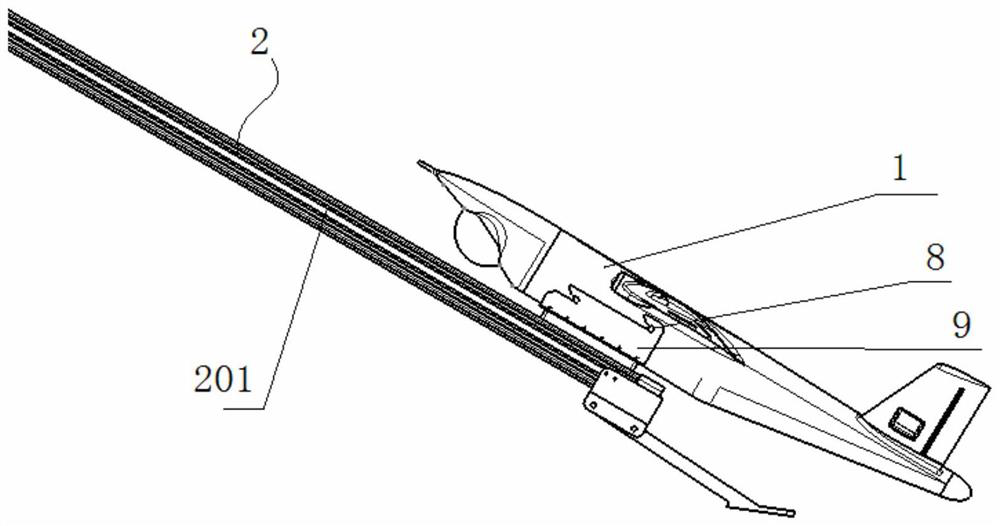 Automatic unmanned aerial vehicle continuous launching system and control method