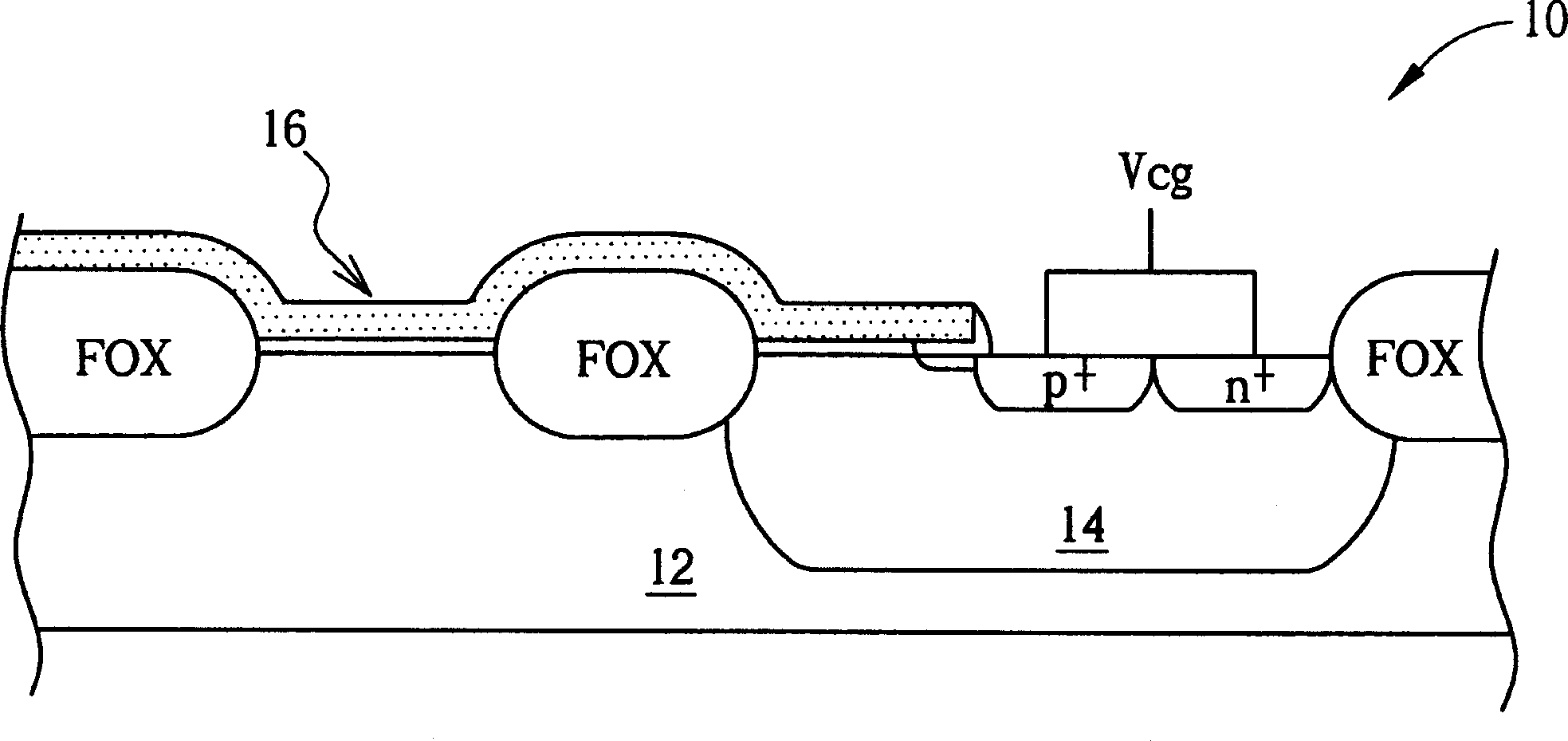 Electric erasing programmable logic element