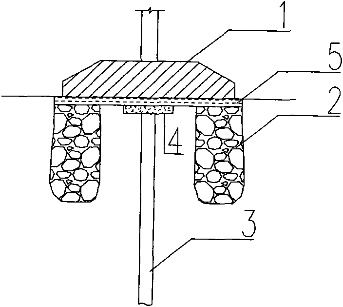 Method for processing long-pile short-pier composite foundation