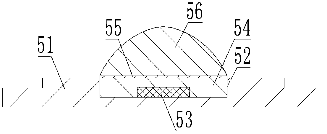 Silica gel lens-containing high optical power ultraviolet LED (Light Emitting Diode) lamp tube