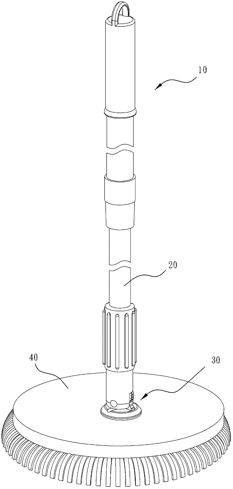 Spiral driving device and mop using same