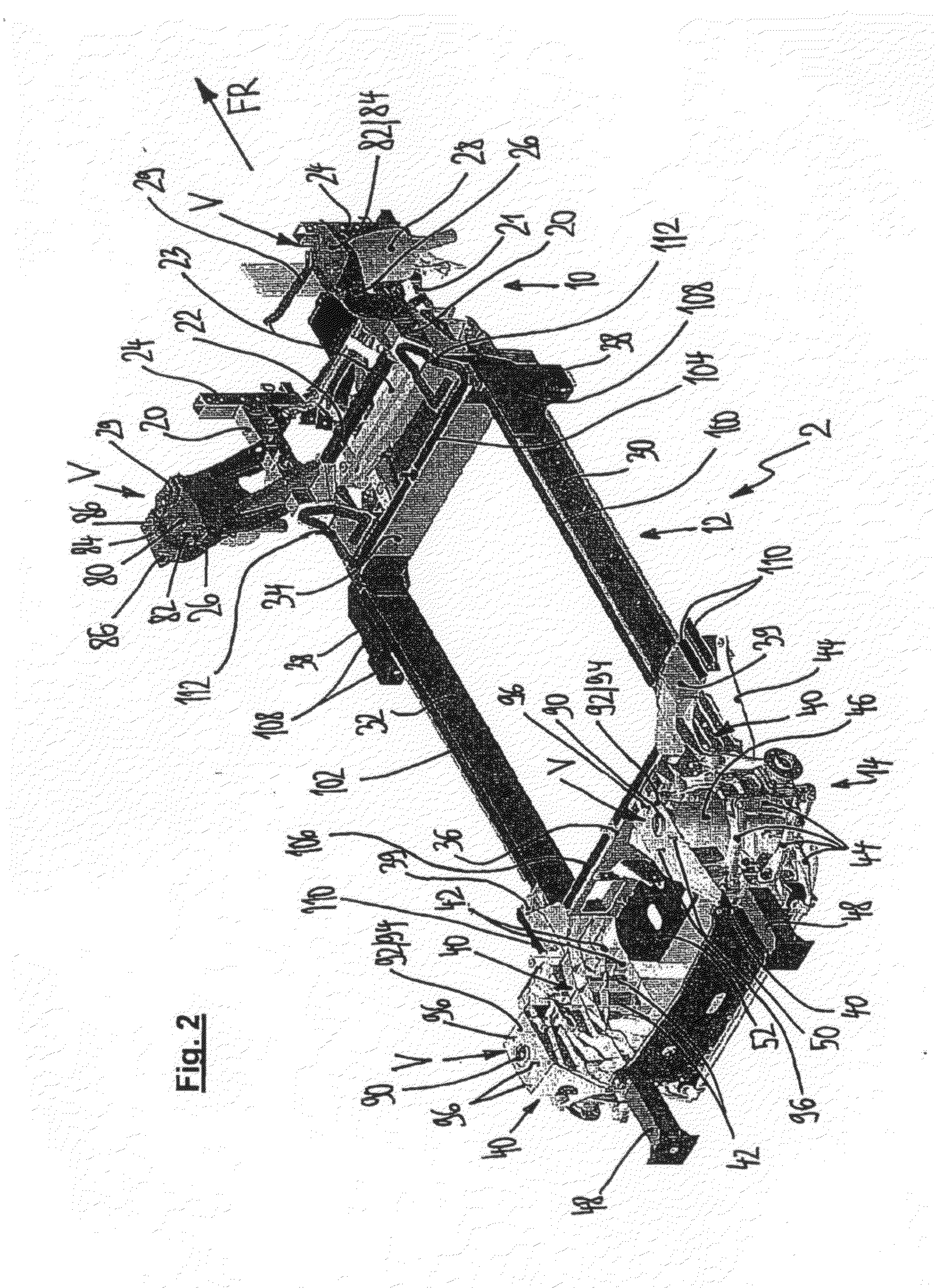 Motor Vehicle Having a Chassis Frame and a Vehicle Body