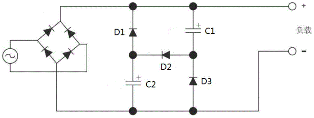 High-power factor valley-filled circuit for driving switch type load and switching power supply