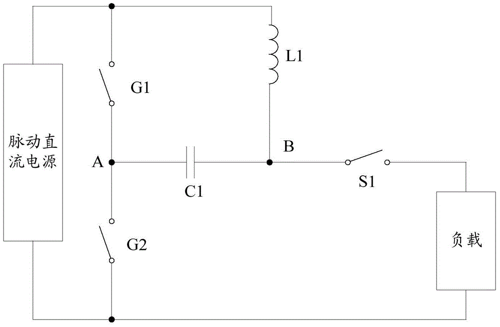 High-power factor valley-filled circuit for driving switch type load and switching power supply