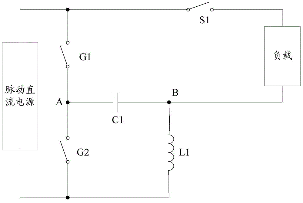 High-power factor valley-filled circuit for driving switch type load and switching power supply