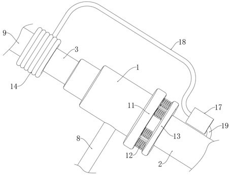 Temperature self-adjusting type water mixing valve for water heater