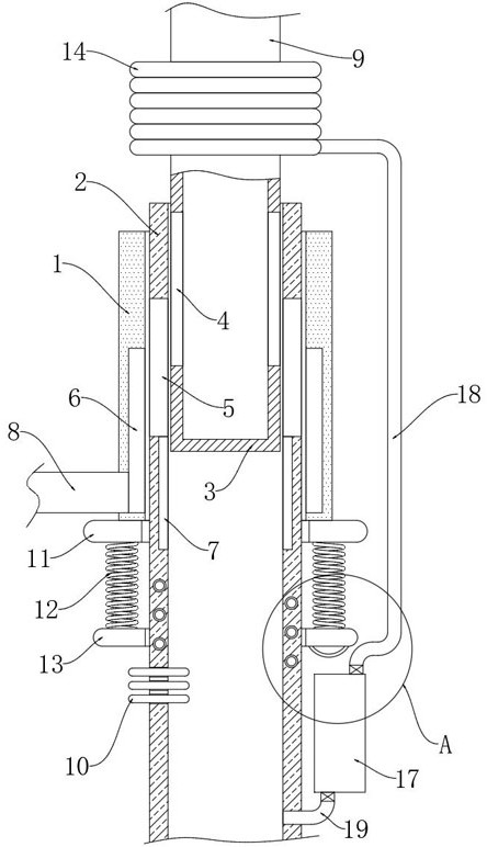 Temperature self-adjusting type water mixing valve for water heater