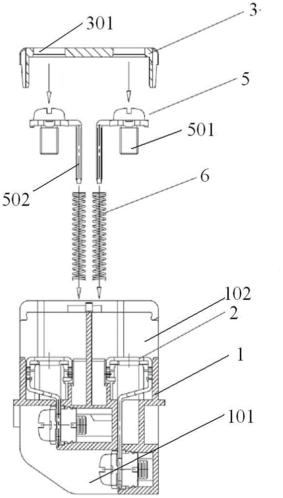 Falling prevention structure of panel type wiring terminal strip