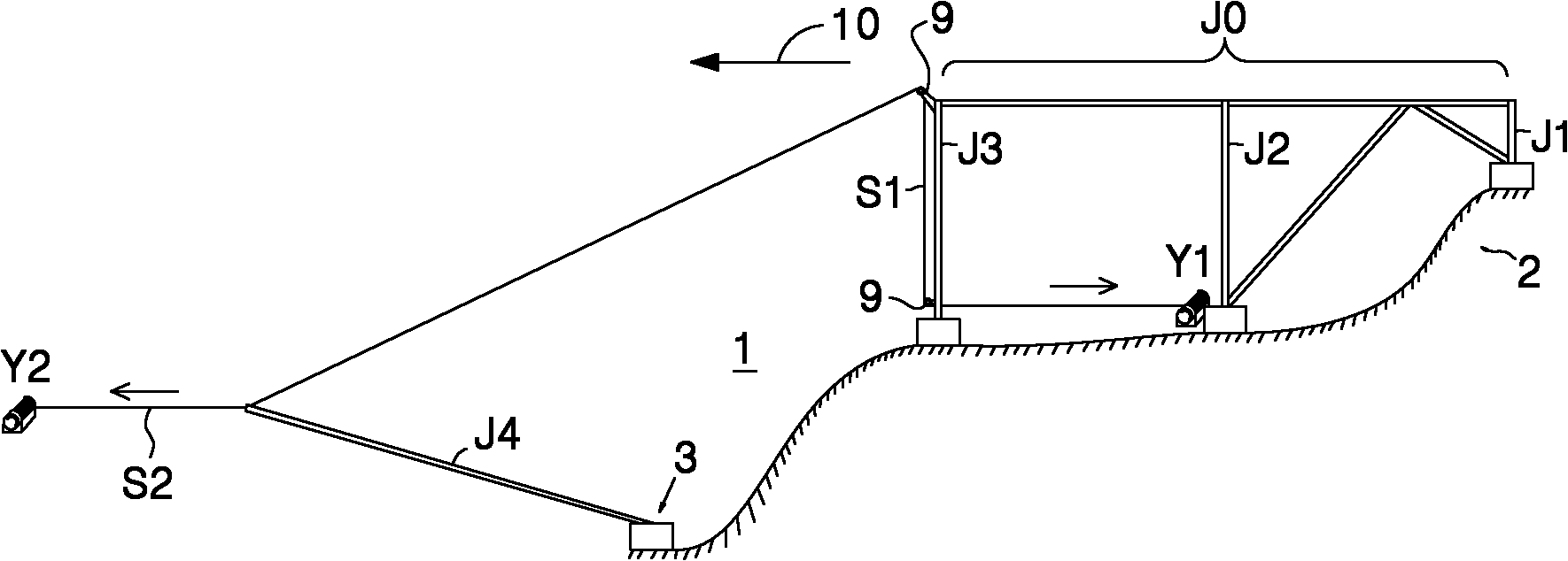 Construction method of cross-valley overhead pipeline