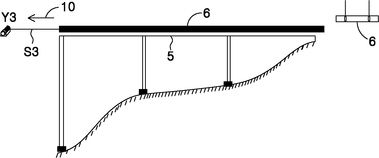 Construction method of cross-valley overhead pipeline