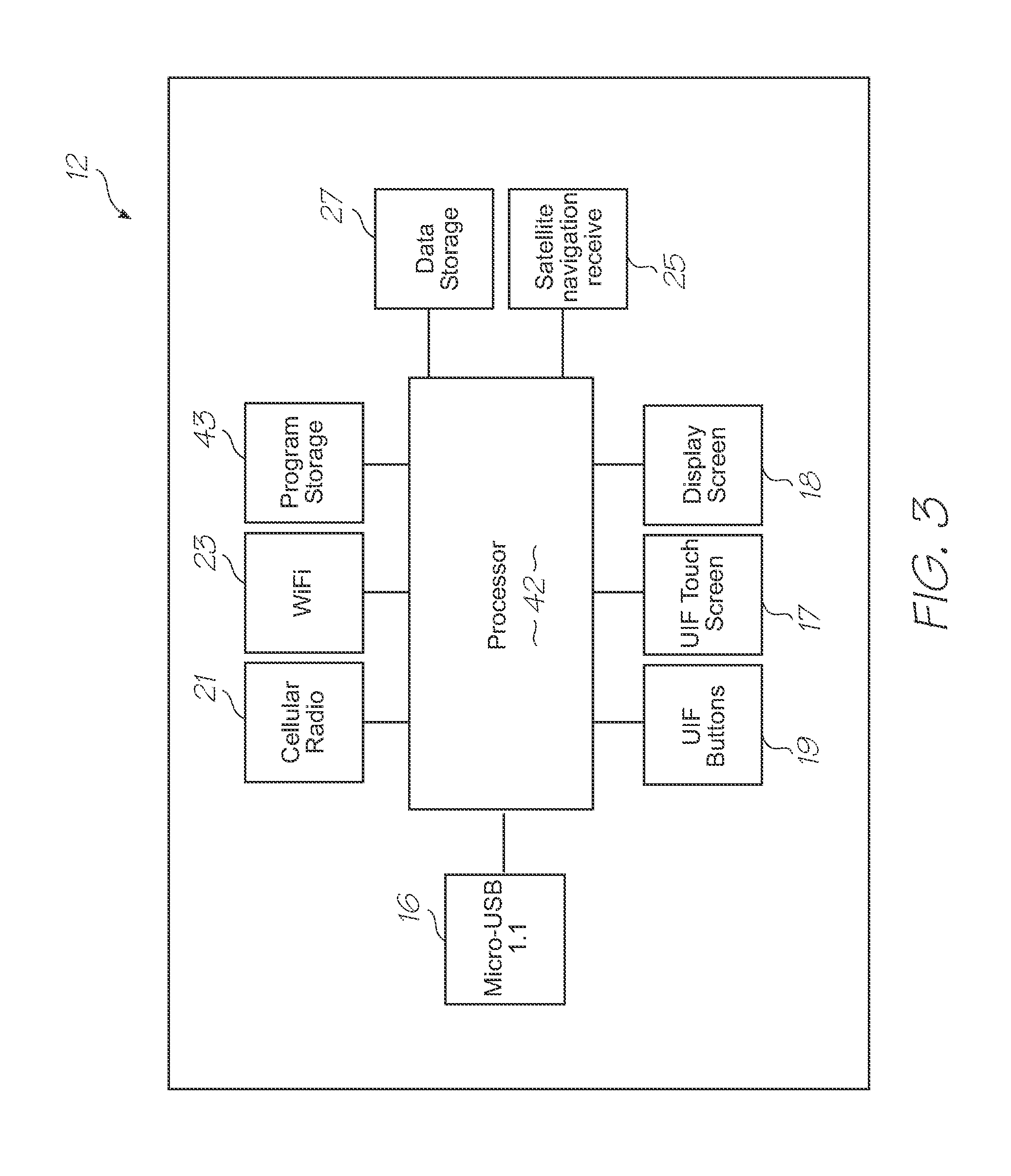 Test module with waste storage incorporating porous element