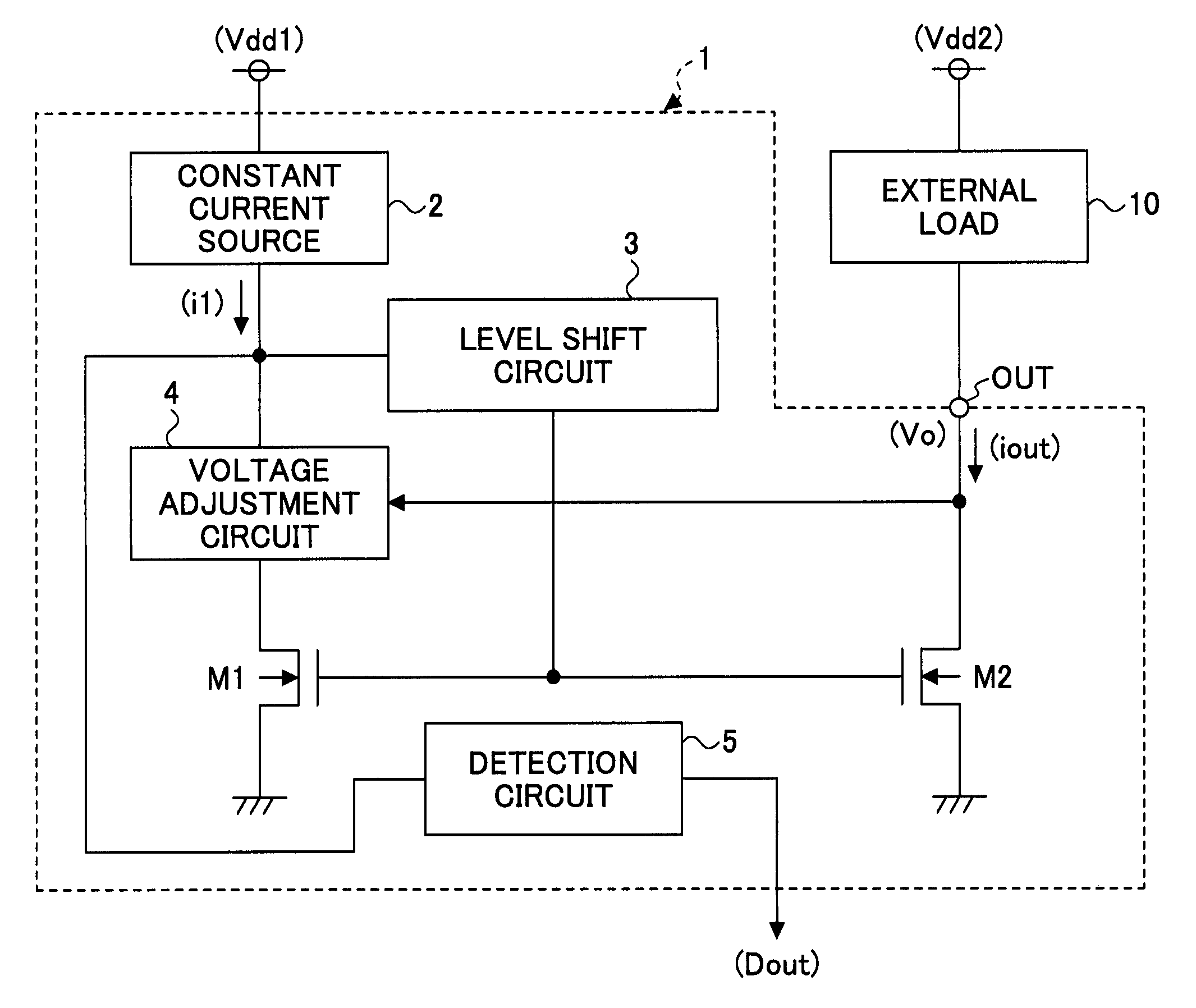 Constant current circuit and light emitting diode driving device using the same