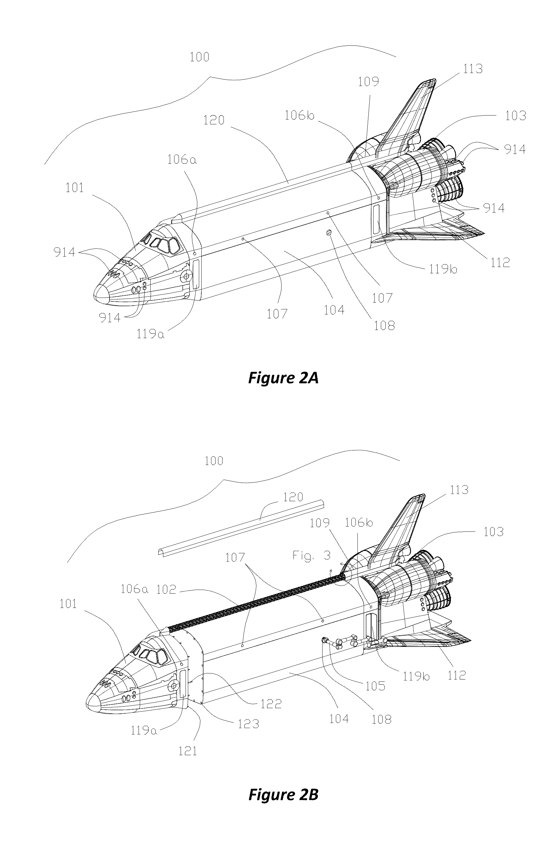 Space shuttle orbiter and return system