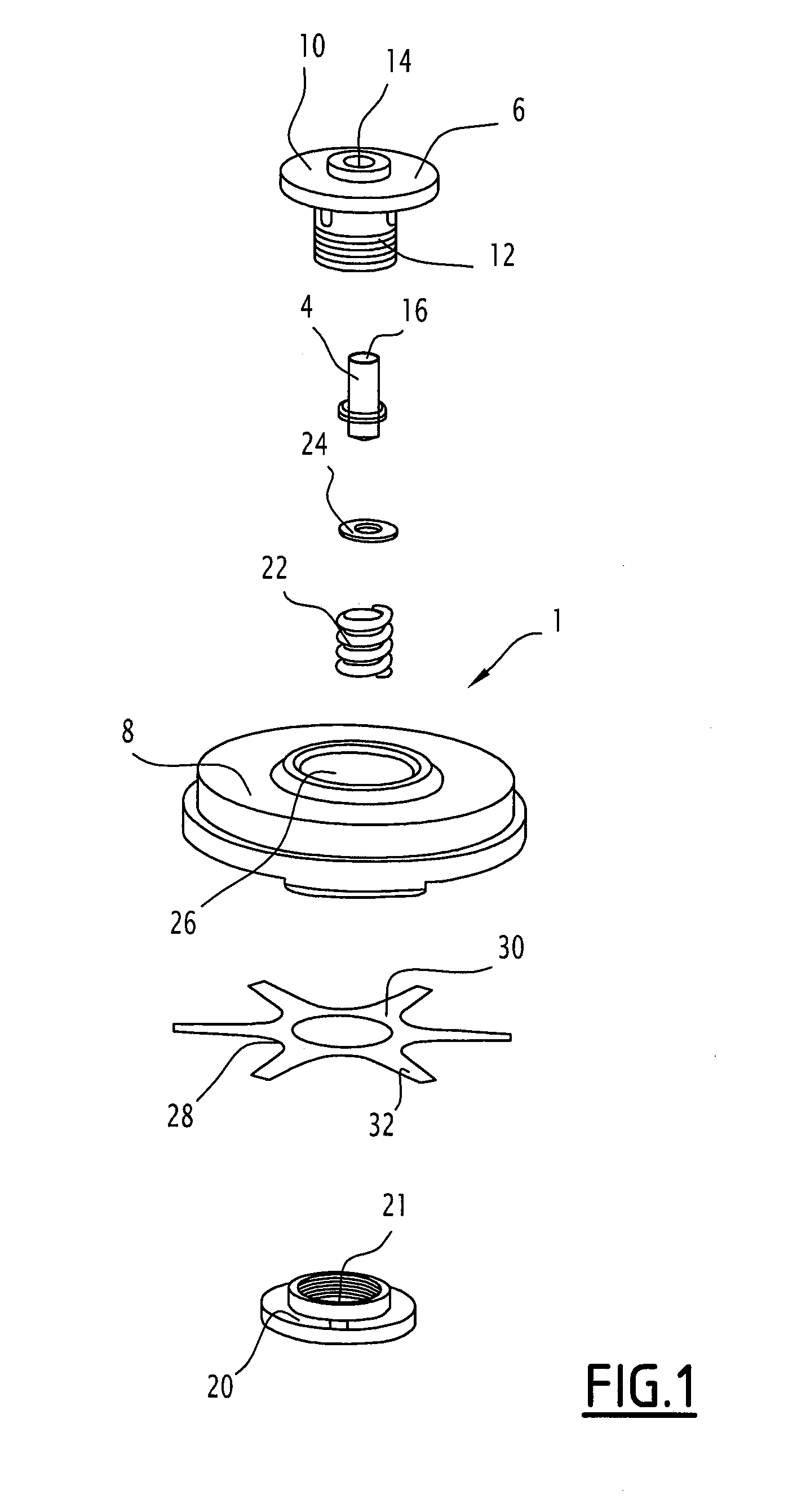Valve Assembly for Damper between a Lower Chamber and a Compensation Chamber in the Damper