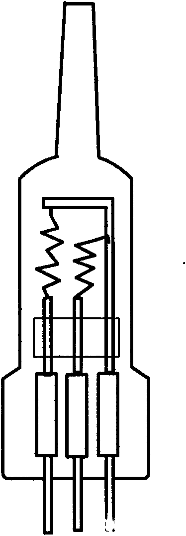 Process for producing enclosed halogen tungsten automobile headlight