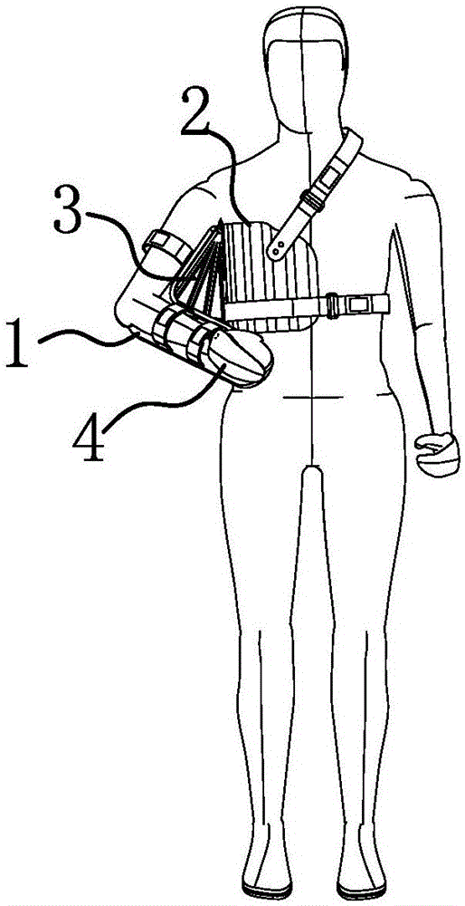 Progressive inflatable shoulder joint support