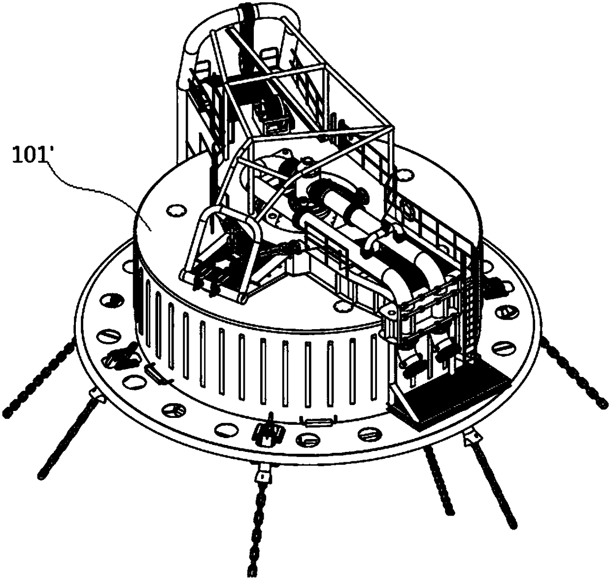 single point mooring transfer buoy