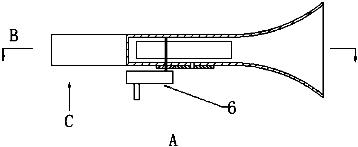 Electric automobile head energy recovery device based on stamping utilization