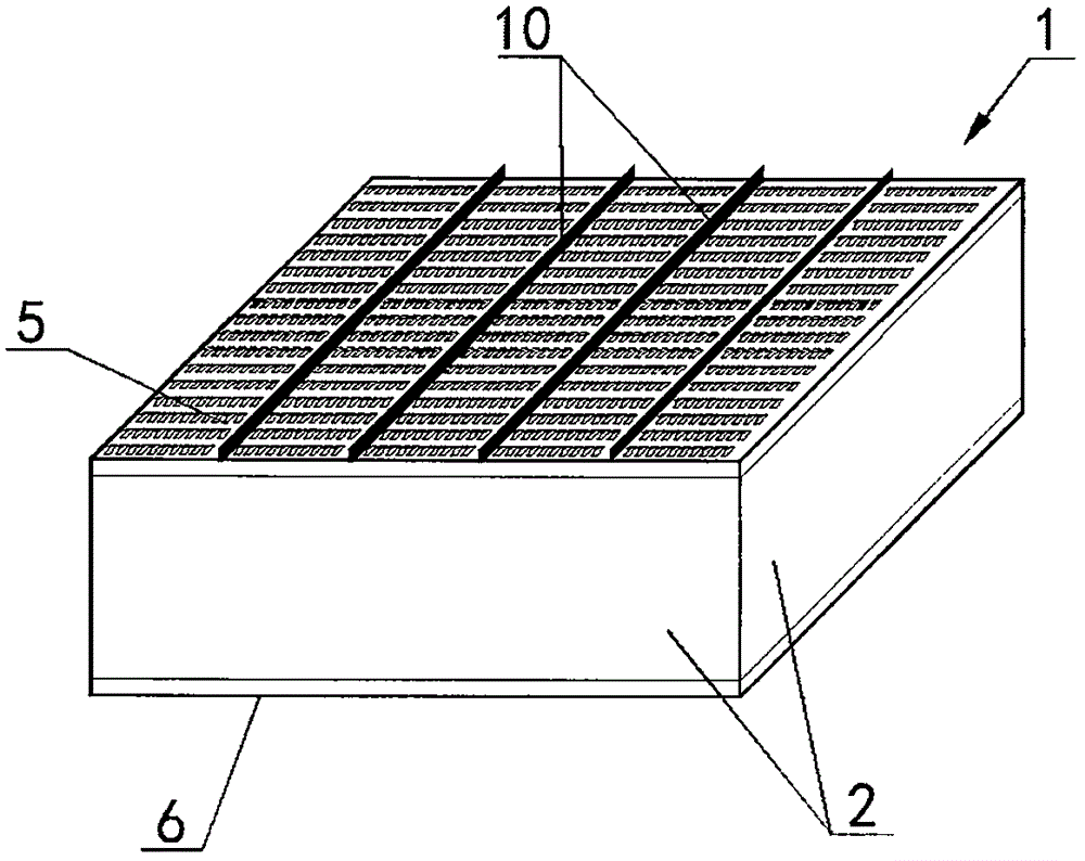 Filling box with upper and lower metal nets