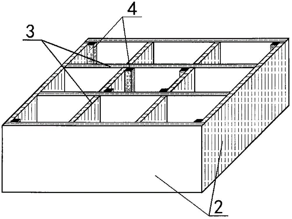 Filling box with upper and lower metal nets