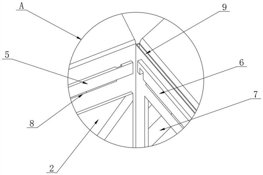 Damp-proof packaging carton with internal supporting structures