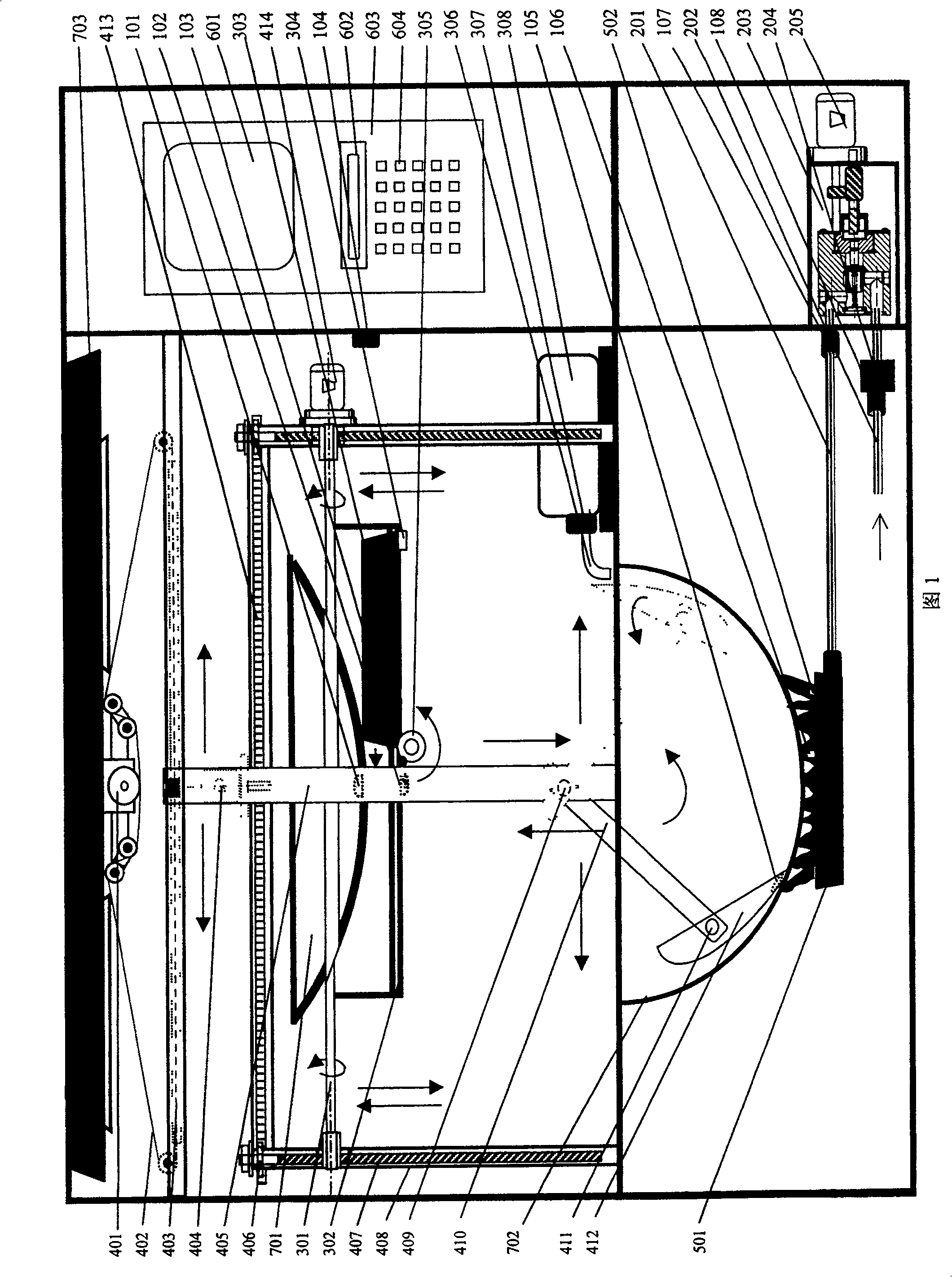 Automatic cooking machine and its control system