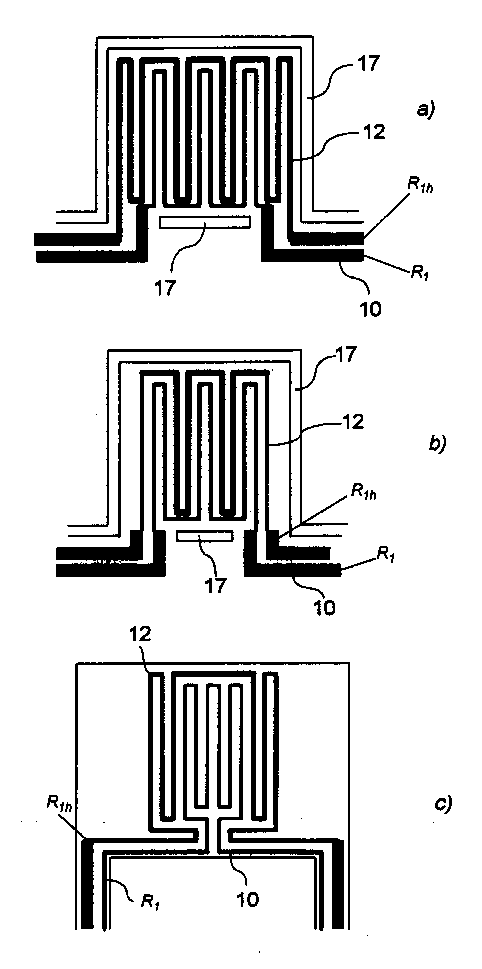 Method for measurement of temperature coefficients of electric circuit components