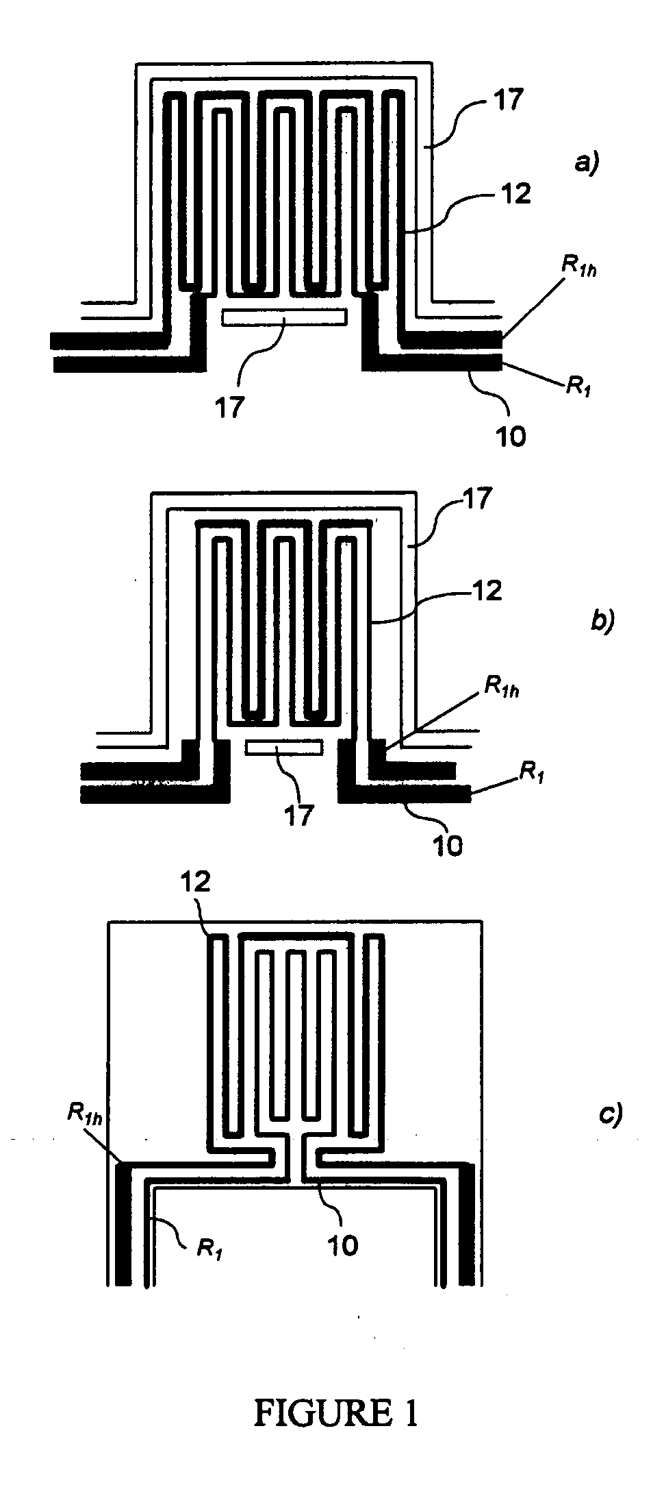 Method for measurement of temperature coefficients of electric circuit components