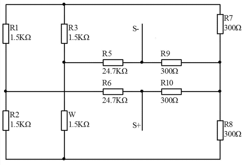 Resistance strain type weighing sensor simulator