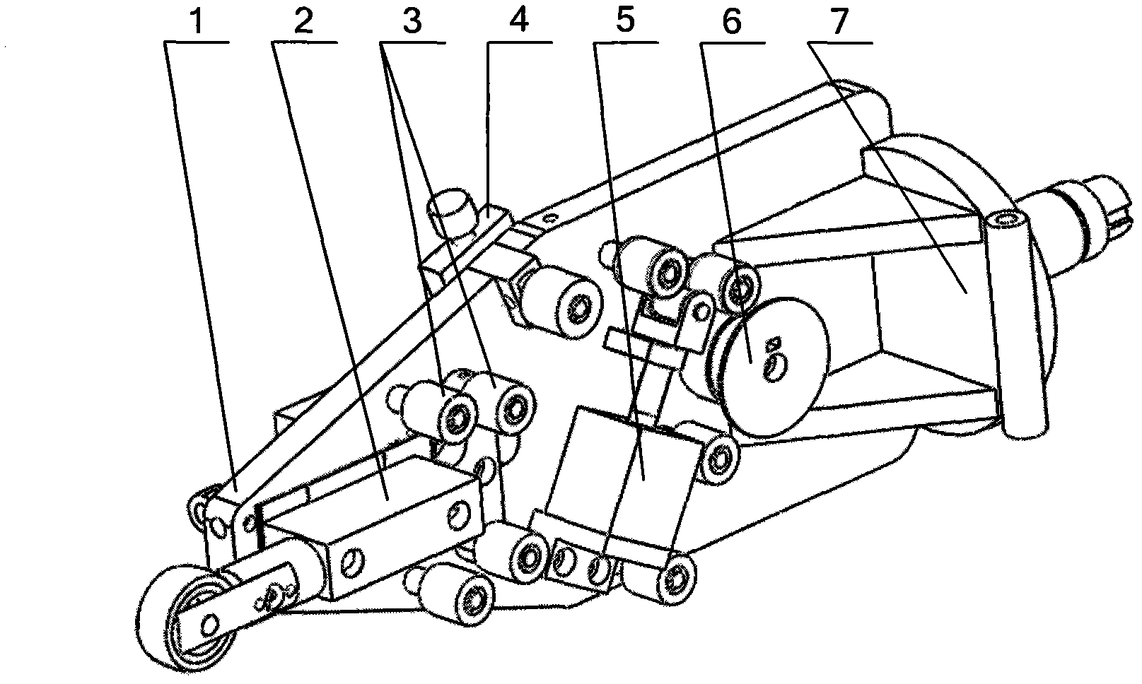 Flexible polishing mechanism for blade profile abrasive belt