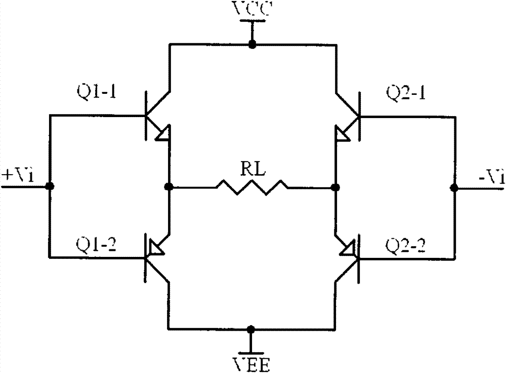 Power synthesis technology device of low-frequency amplifier